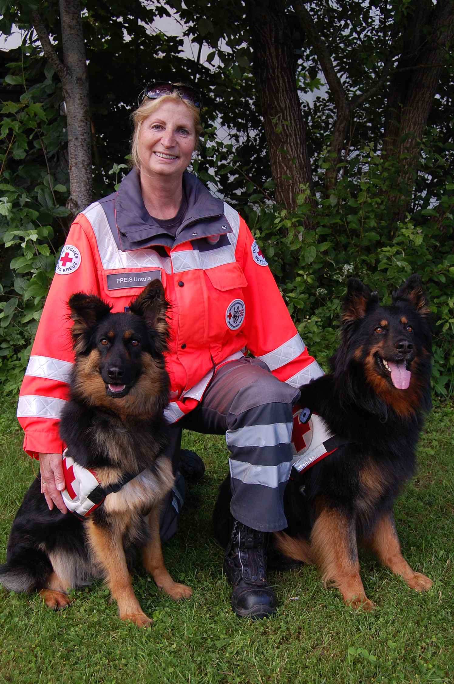 Ursula Preis mit Teddy und Toffee